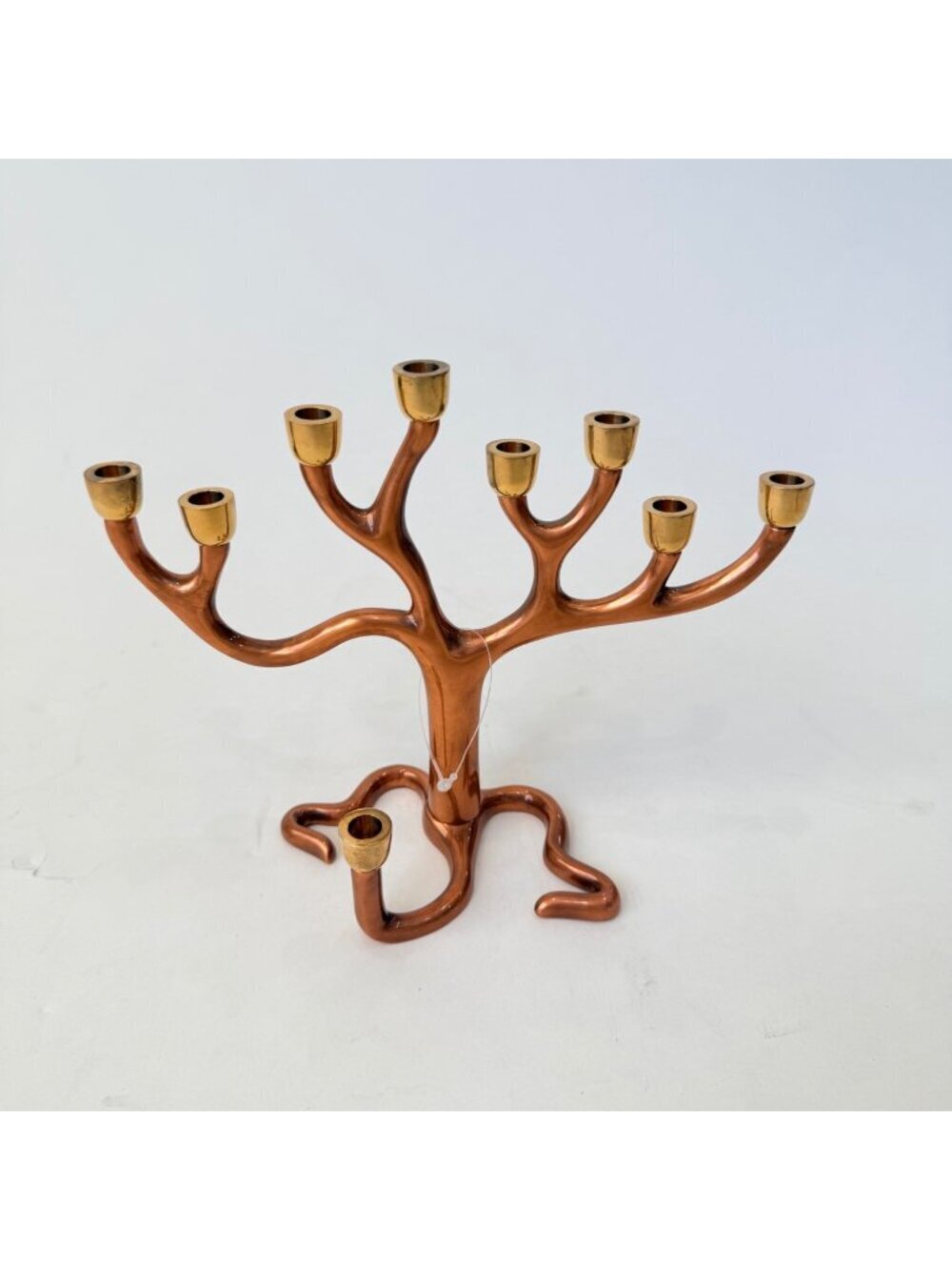 Sandra Kravitz Copper Tree Menorah Candelabra Brass Candle Holder Rosenthal Scul